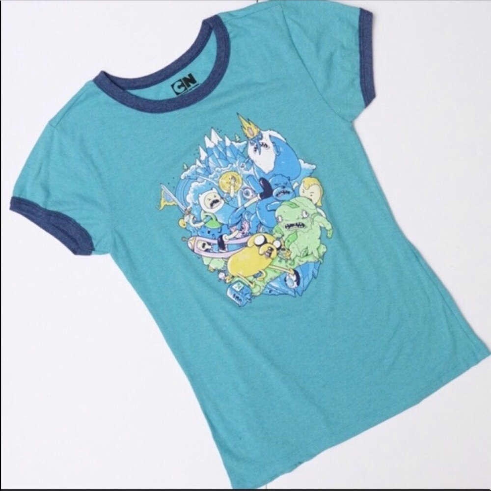 EUC Adventure Time Graphic Ringer Tee T-shirt